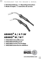Abicor Binzel ABIMIG W Betriebsanleitung