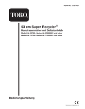 Toro Super Recycler 20783 Bedienungsanleitung