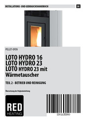 Red Heating LOTO HYDRO 23 Installations- Und Gebrauchshandbuch