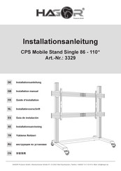 HAGOR CPS Floorstand Single 86-110 Installationsanleitung