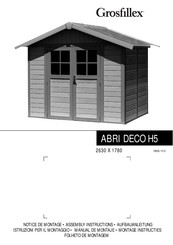 Grosfillex ABRI DECO H5 Montageanleitung