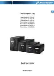 PowerWalker VI 3000 LCD Schnellstartanleitung