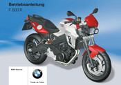 BMW Motorrad F 800 R 2011 Betriebsanleitung