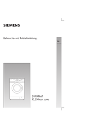 Siemens SIWAMAT XL 534 AQUA GUARD Gebrauchs- Und Aufbauanleitung
