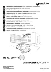 Westfalia Automotive 316 497 300 113 Montage- Und Betriebsanleitung