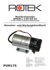 Rotel PUM175 Benutzer- Und Wartungshandbuch