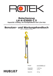 Rotel HUB107 Benutzer- Und Wartungshandbuch
