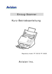 Avision AD345 Kurz- Betriebsanleitung