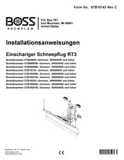 Boss Snowplow STB15020B Installationsanweisungen