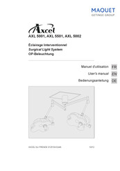 Getinge MAQUET Axcel AXL 5501 Bedienungsanleitung