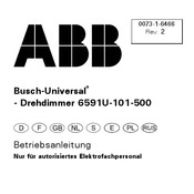 ABB Busch-Universal 6591U-101-500 Betriebsanleitung
