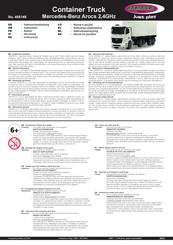 Jamara Tieflader Mercedes-Benz Arocs 2,4 GHz Gebrauchsanleitung