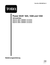 Toro Power Shift 1332 Bedienungsanleitung