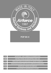 AIRFORCE POP 80-4 Montage- Und Gebrauchsanweisungen