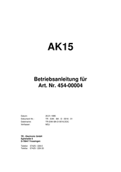 TR-Electronic AK-15 Betriebsanleitung
