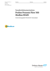 Endress+Hauser Proline Prosonic Flow 300 Bedienungsanleitung