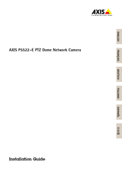 Axis P5522-E Installationsanleitung