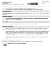V-ZUG 34010 Installationsanleitung