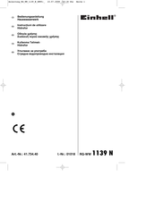 EINHELL RG-WW 1139 N Bedienungsanleitung