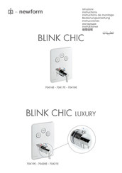Newform BLINK CHIC luxury 70421E Bedienungsanleitung