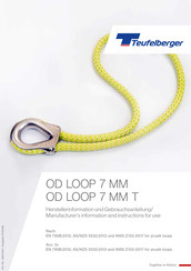 Teufelberger OD LOOP 7 MM Herstellerinformation Und Gebrauchsanleitung