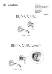 Newform BLINK CHIC luxury 71128E Bedienungsanleitung