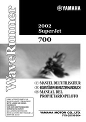 Yamaha WaveRunner SuperJet 700 2002 Eigentümer-Handbuch