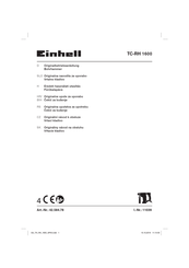 Einhell TC-RH 1600 Originalbetriebsanleitung