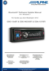 Alpine CDA-137BTi Firmware-Aktualisierung