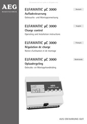 AEG ELFAMATIC mC 3000 Gebrauchs- Und Montageanweisung