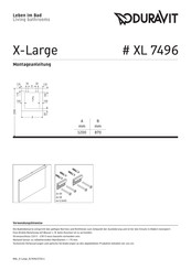 Duravit X-Large XL 7496 Montageanleitung
