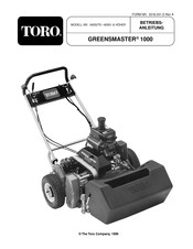 Toro 60001 Betriebsanleitung