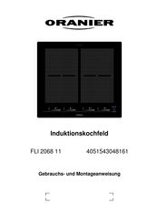 Oranier FLI 2068 11 Gebrauchs- Und Montageanweisung
