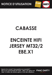 Cabasse JERSEY MT32 Betriebsanleitung