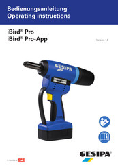 SPS Gesipa iBird Pro Bedienungsanleitung