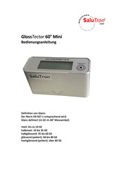 Salutron GlossTector 60 Mini Bedienungsanleitung