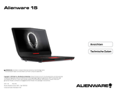 Dell Alienware 15 Technische Daten