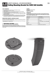 Ld Systems LDCURV500CMB Bedienungsanleitung