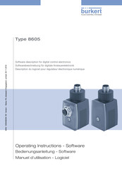 bürkert 8605 Software-Bedienungsanleitung