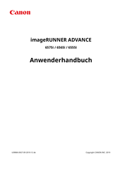 Canon imageRUNNER ADVANCE 6565i Anwenderhandbuch
