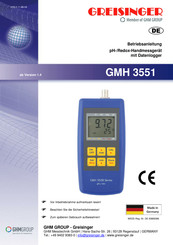 GHM GREISINGER GMH 3551 Betriebsanleitung