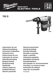 Milwaukee 750 S Gebrauchsanleitung