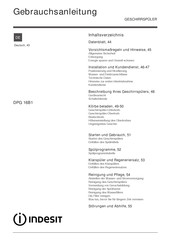Indesit DPG 16B1 Gebrauchsanleitung