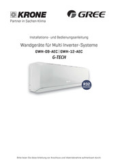 Gree GWH-09-AEC Installations- Und Bedienungsanleitung