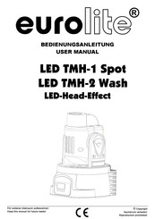 EuroLite LED TMH-2 Wash Bedienungsanleitung