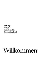 BenQ W600+ Benutzerhandbuch