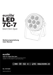 EuroLite LED 7C-7 Silent Slim Spot Bedienungsanleitung