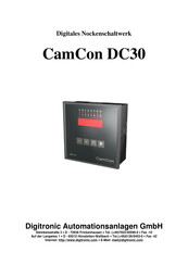 Digitronic Automationsanlagen CamCon DC30 Bedienungsanleitung