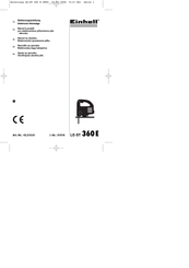 EINHELL LE-ST 360E Bedienungsanleitung