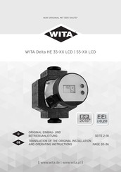 WITA Delta HE 55 LCD Serie Original Einbau- Und Betriebsanleitung